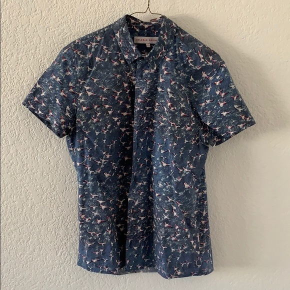 Orlebar Brown flamingo shirt - Picture 1 of 2